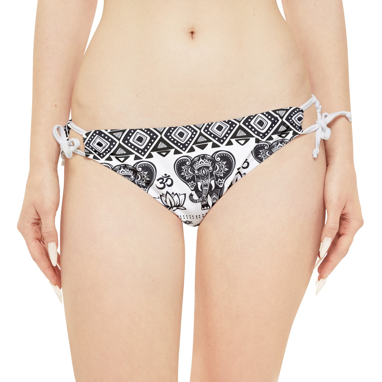 LCM23 African Elephant Print Strappy Bikini Set (AOP)