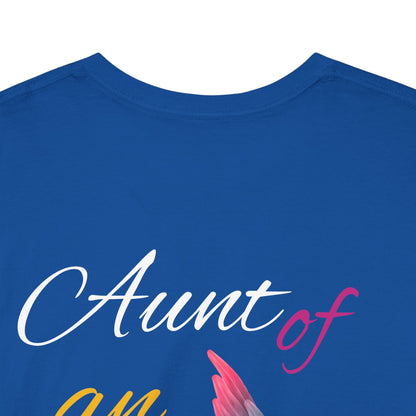 Aunt of an Angel For my family in Honor of Maria Pollock Unisex Heavy Cotton Tee(back customizable for name)