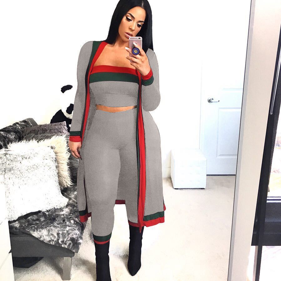 Casual Tracksuit Women 3 Piece Sets