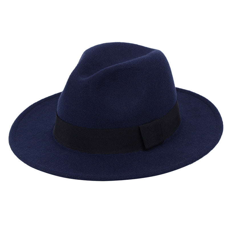 Stage big felt hat groom