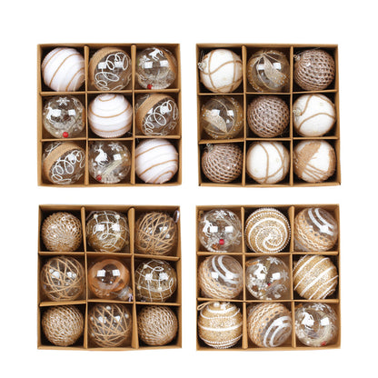 Christmas home painted ball decorations