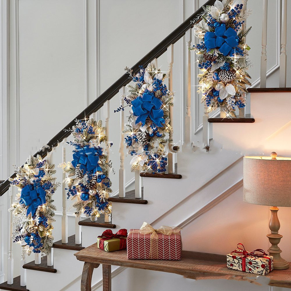 Home Scene Layout Stair Garland Decoration