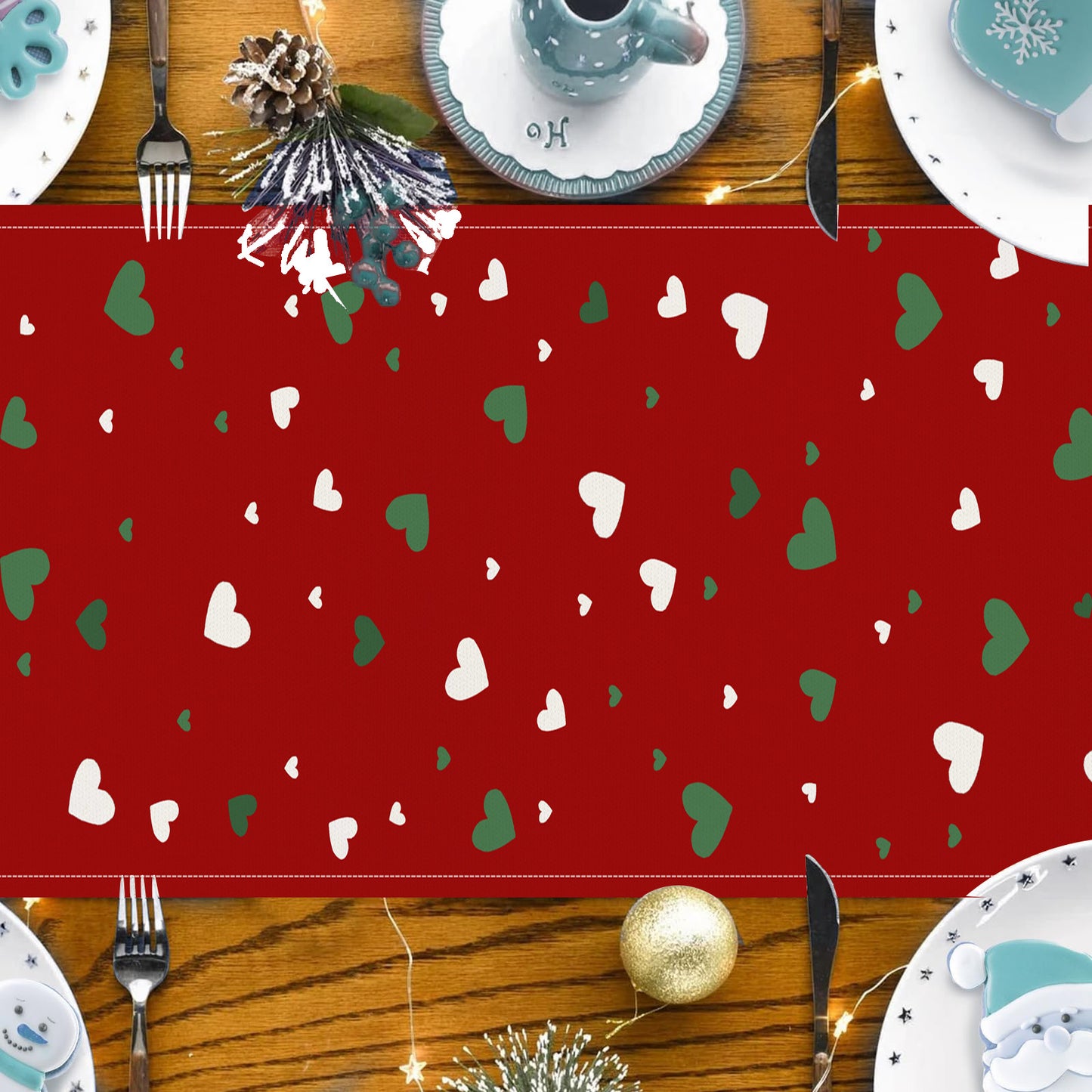 Christmas Dwarf Printed Xmas Runner