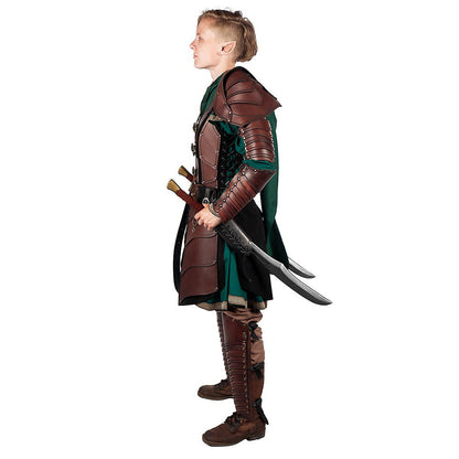 Retro Medieval Renaissance COSPLAY Leather Armor Elf Warrior Costumes