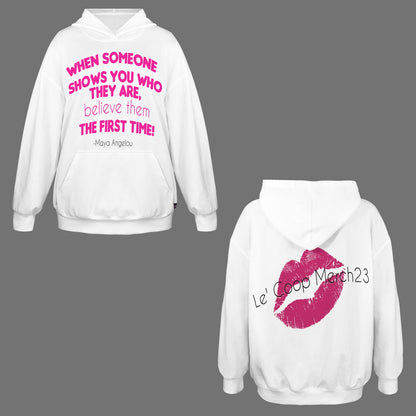 LCM23 MA-Believe Women's Pocket Hoodies Fleece Sweatshirts