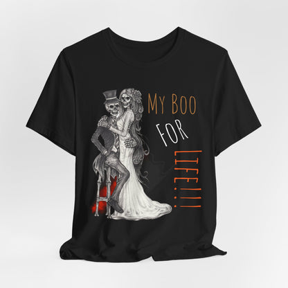 LCM23 My Boo For Life Halloween Unisex Jersey Short Sleeve Tee