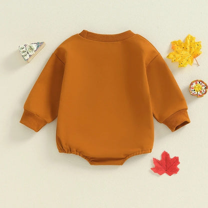 Creative Thanksgiving Printing Kids' Rompers