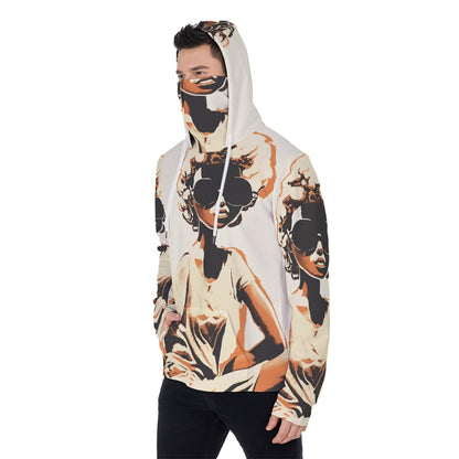 LCM23 Yass Sister All-Over Print Men's Pullover Hoodie With Mask