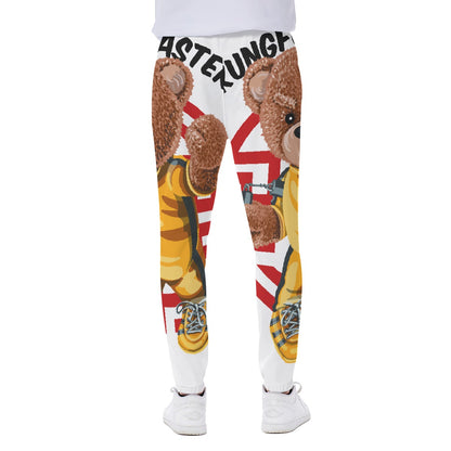 LCM23 Nunchuck Teddy All-Over Print Men's Closed Bottom Light Weight Jogger