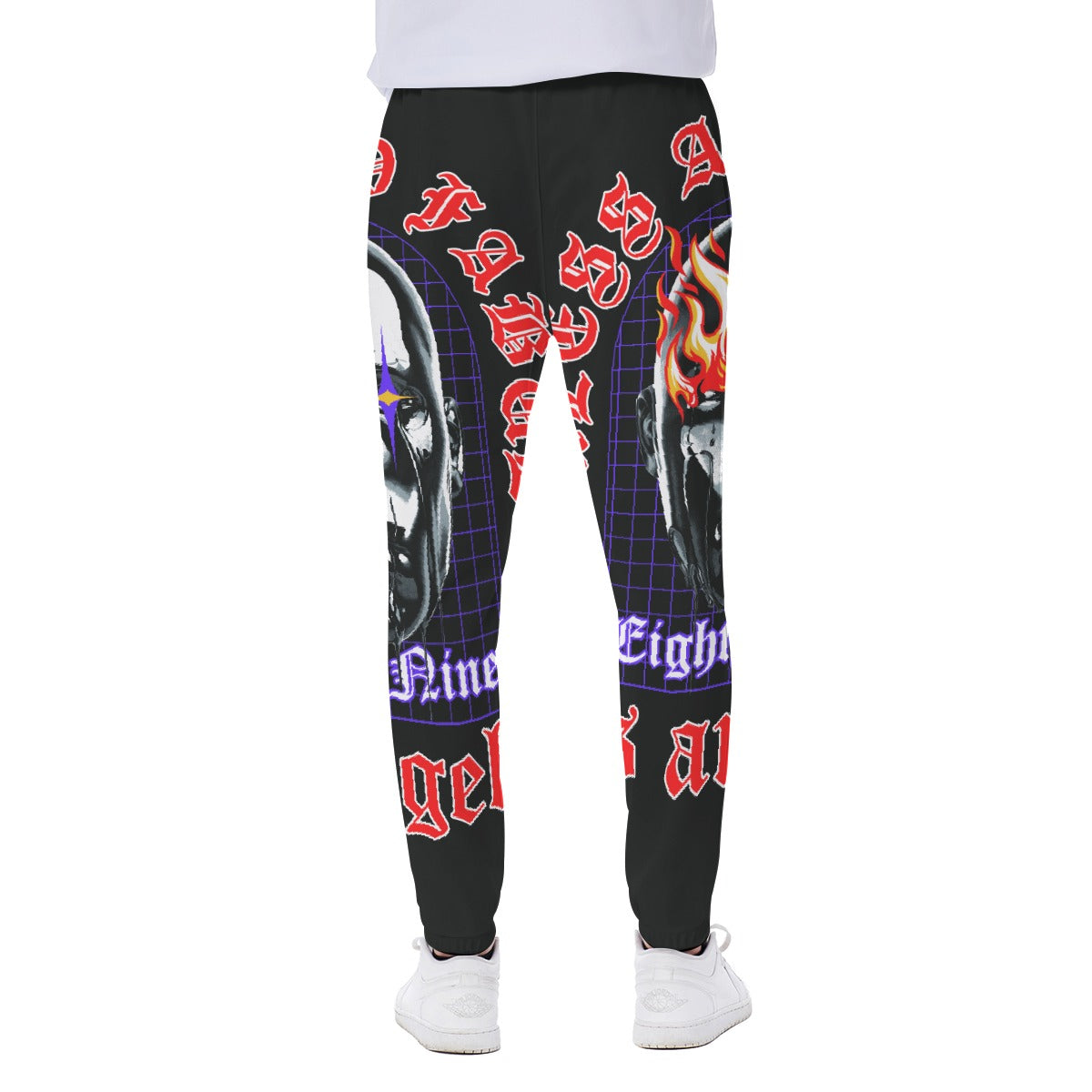 LCM23 89' All-Over Print Men's Closed Bottom Light Weight Jogger