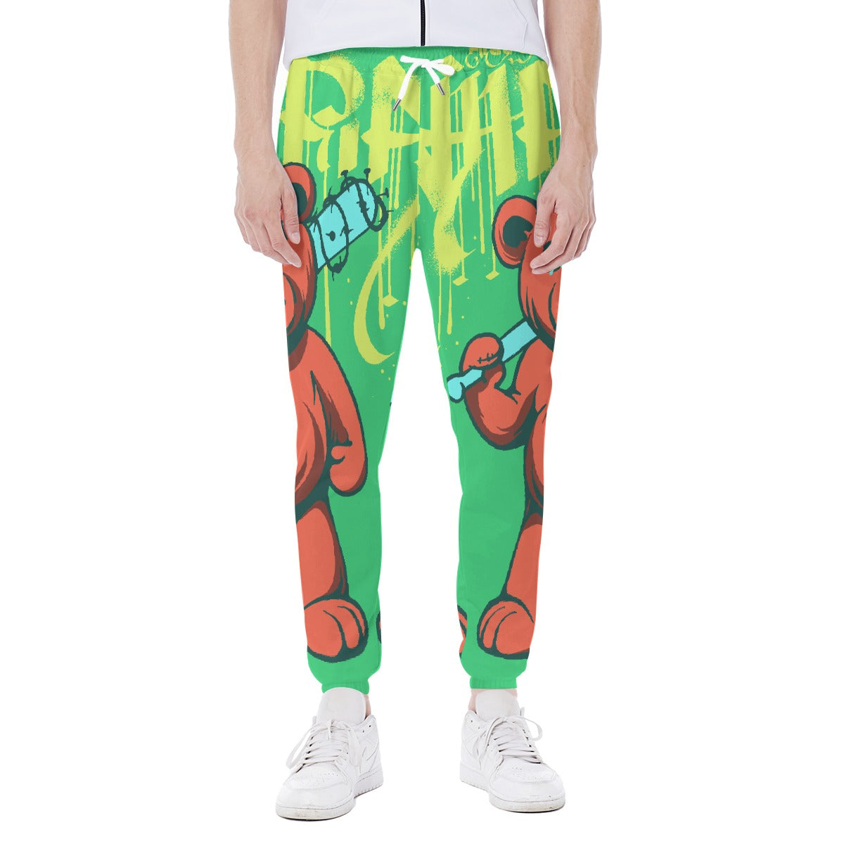 LCM23 Say What?  All-Over Print Men's Closed Bottom Light Weight Jogger