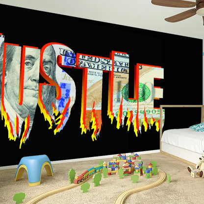 LCM23 Hustle Over Size Wall Stickers