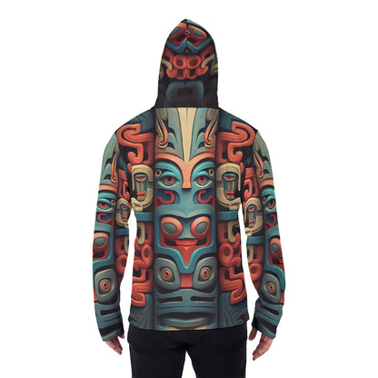 LCM23 Tribal One All-Over Print Men's Pullover Hoodie With Mask