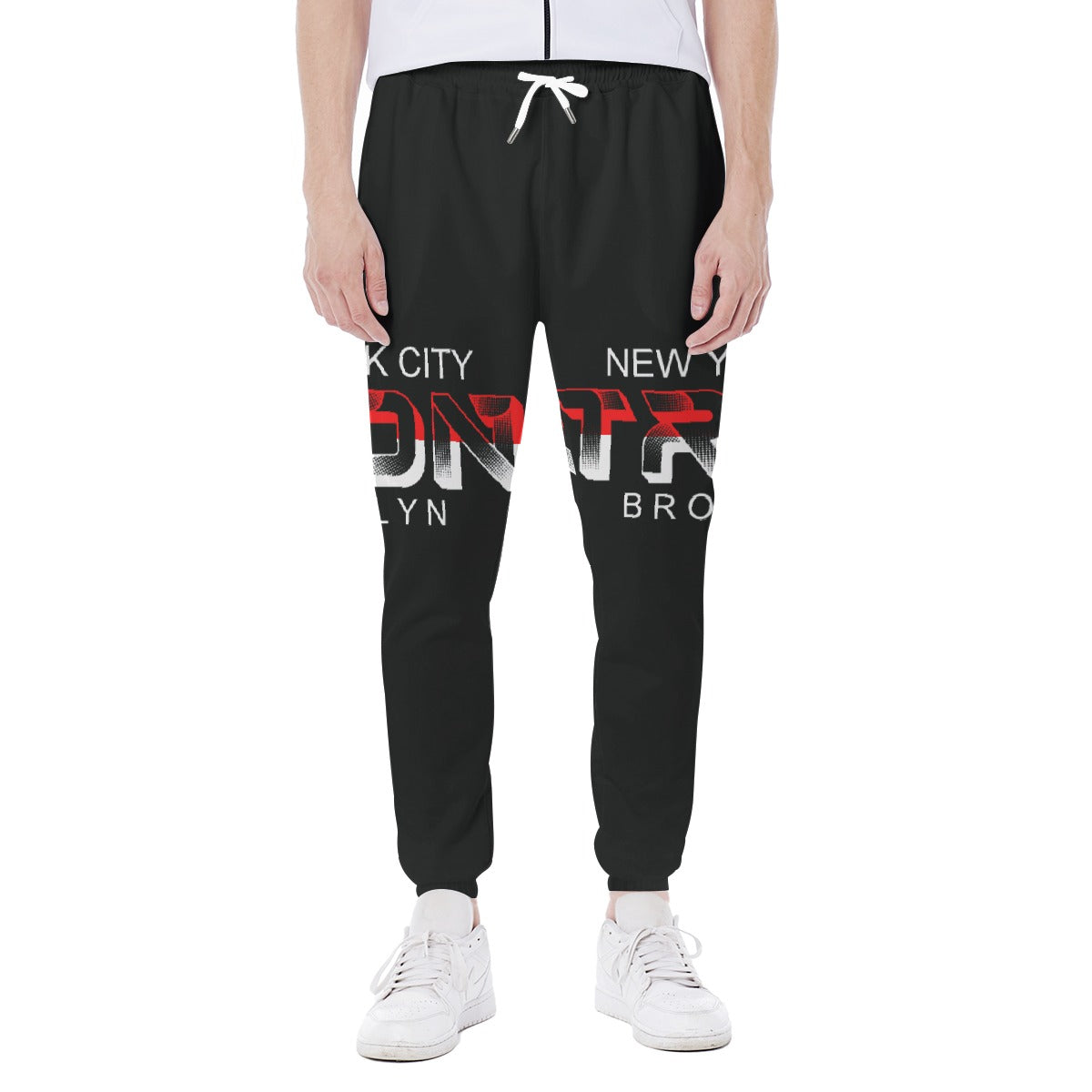 LCM23 Tron Brooklyn NY All-Over Print Men's Closed Bottom Light Weight Jogger