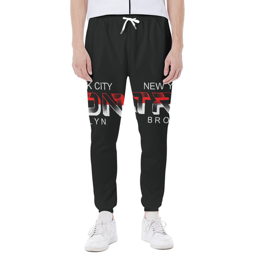 LCM23 Tron Brooklyn NY All-Over Print Men's Closed Bottom Light Weight Jogger