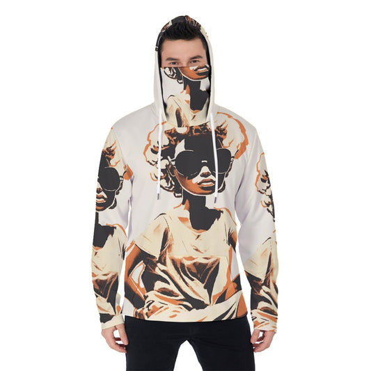 LCM23 Yass Sister All-Over Print Men's Pullover Hoodie With Mask