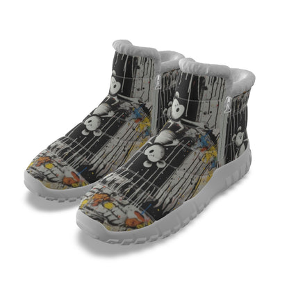 LCM23 Ready Teddy All-Over Print Women's Zip-up Snow Boots