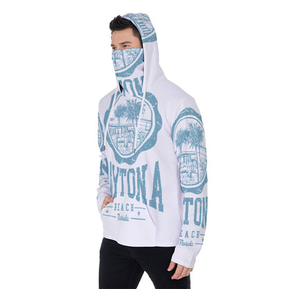 LCM23 Daytona Beach All-Over Print Men's Pullover Hoodie With Mask