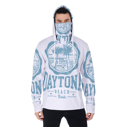 LCM23 Daytona Beach All-Over Print Men's Pullover Hoodie With Mask