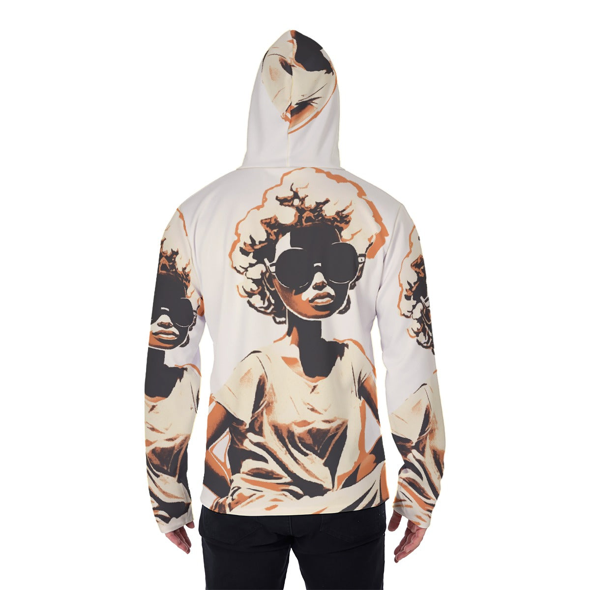 LCM23 Yass Sister All-Over Print Men's Pullover Hoodie With Mask