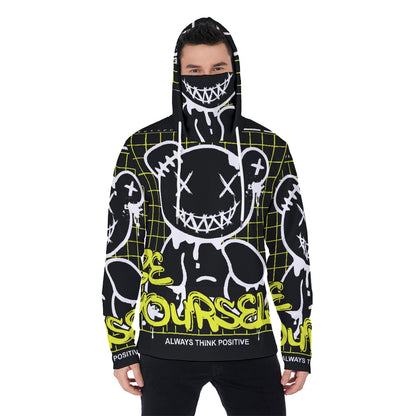 LCM23 Be Yourself All-Over Print Men's Pullover Hoodie With Mask