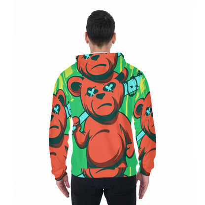 LCM23 Say What?  All-Over Print Zip Up Hoodie With Pocket