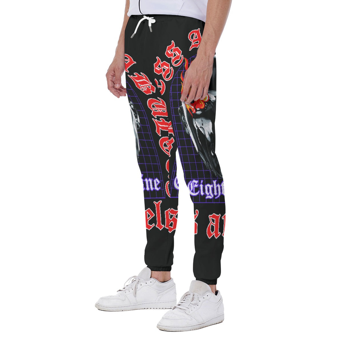 LCM23 89' All-Over Print Men's Closed Bottom Light Weight Jogger