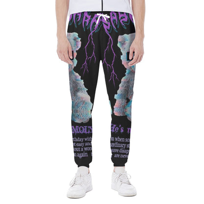 LCM23 Missing Teddy All-Over Print Men's Closed Bottom Light Weight Jogger