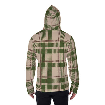 LCM23 Fuchi Plaid...lol All-Over Print Men's Pullover Hoodie With Mask