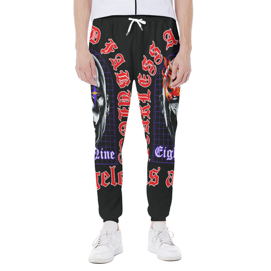 LCM23 89' All-Over Print Men's Closed Bottom Light Weight Jogger