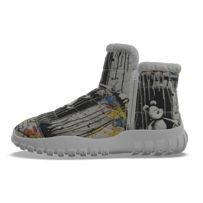 LCM23 Ready Teddy All-Over Print Women's Zip-up Snow Boots