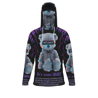 LCM23 Molly Missing All-Over Print Men's Pullover Hoodie With Mask