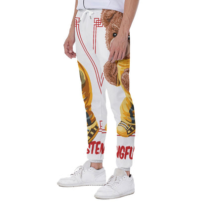 LCM23 Who?  All-Over Print Men's Closed Bottom Light Weight Jogger