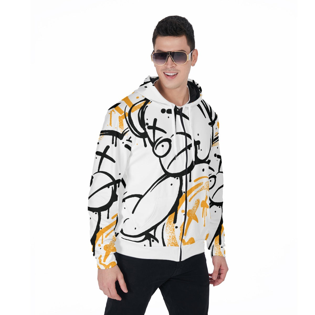 LCM23 YCSM!  All-Over Print Zip Up Hoodie With Pocket