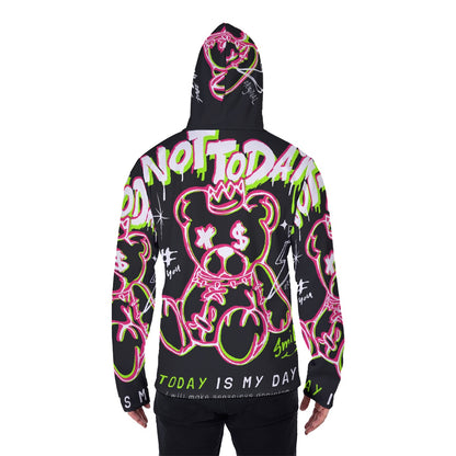 LCM23 Today Is My Day All-Over Print Men's Pullover Hoodie With Mask