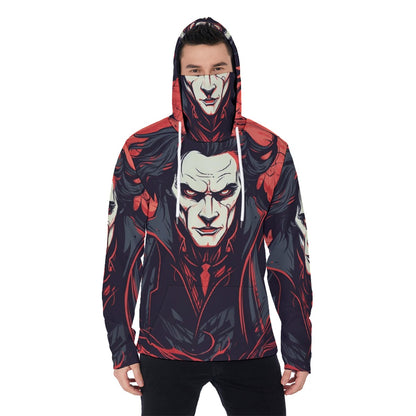 LCM23 Mr. V. All-Over Print Men's Pullover Hoodie With Mask