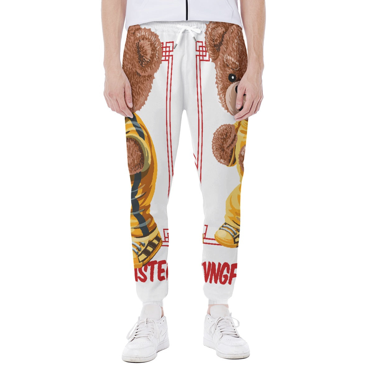 LCM23 Who?  All-Over Print Men's Closed Bottom Light Weight Jogger