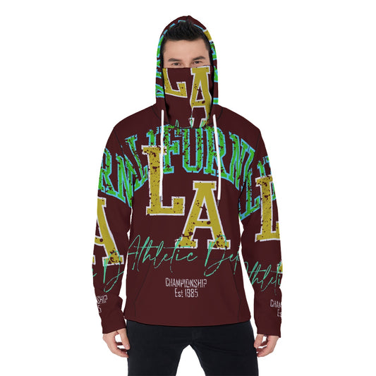 LCM23 Cali LA All-Over Print Men's Pullover Hoodie With Mask