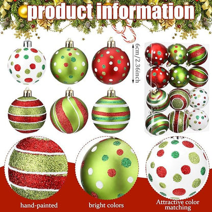 New hand-painted Christmas ball set
