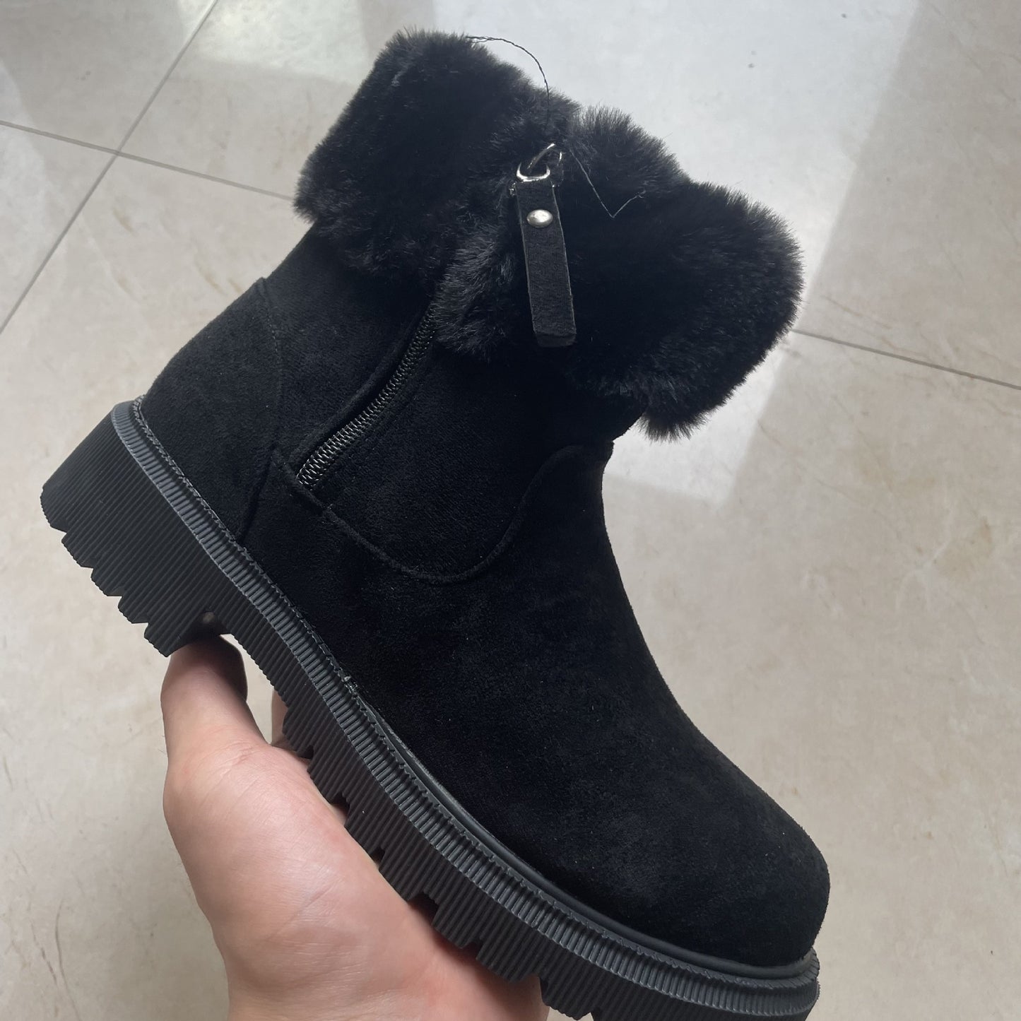 Side-Zipper Snow Boot For Women