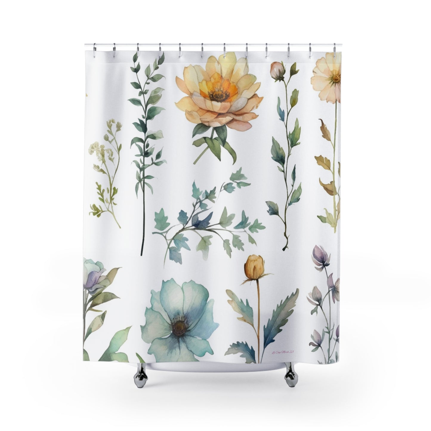 Le' Coop Merch 23 Summer Flowers Shower Curtains