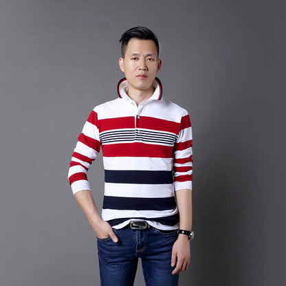Men's long sleeve striped t-shirt