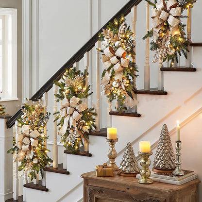 Home Scene Layout Stair Garland Decoration