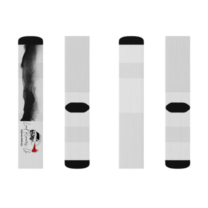 Load Runners, LLC company Sublimation Socks for Creative Souls, Artistic Footwear, Unique Gift for Her, Customizable Socks, Fun Patterned Socks, Holiday Gift Idea