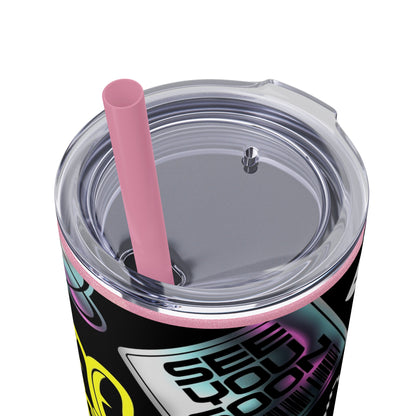 LCM23 School VIbes Skinny Tumbler with Straw, 20oz