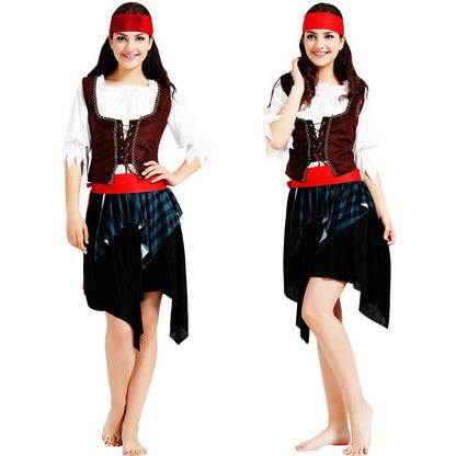 Couples Pirate Cosplay Halloween Costumes