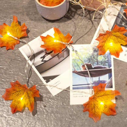 Decorative String Lights LED Maple Leaf