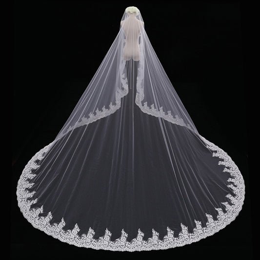 Bride Wedding Veil Long Long Tail