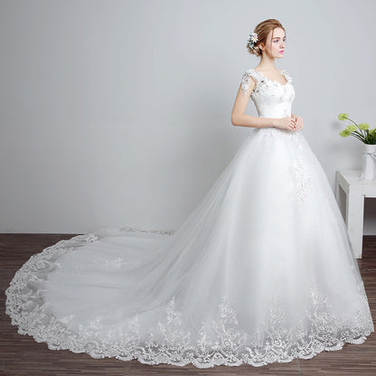 Lace Strap Bridal Gown