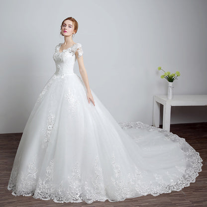 Lace Strap Bridal Gown